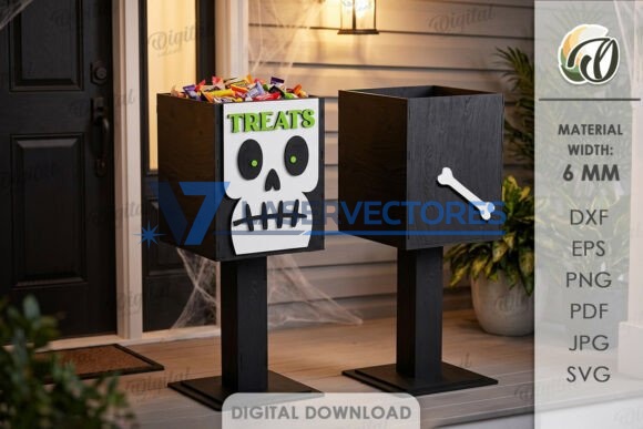 Juego de soportes para dulces de Halloween para el porche - Imagen 9