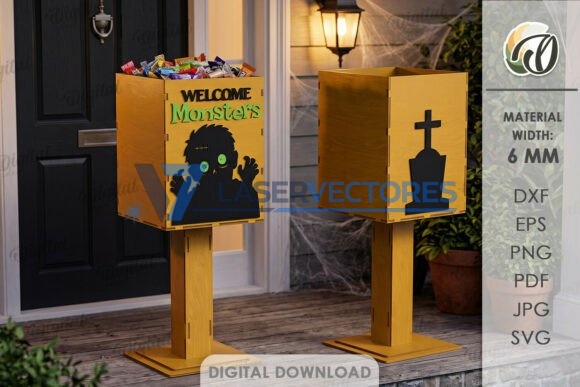 Juego de soportes para dulces de Halloween para el porche - Imagen 10