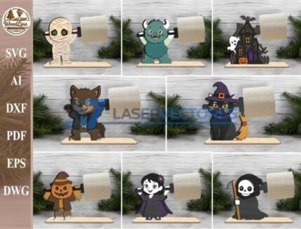 Paquete de soporte de papel higiénico de Halloween