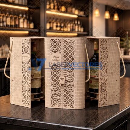 Caja de regalo  para 3 botellas de vino