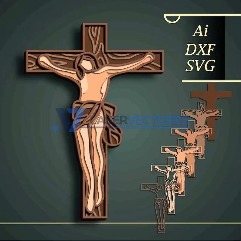 Cruz de Jesús Multicapa de 6 Capas - Imagen 5