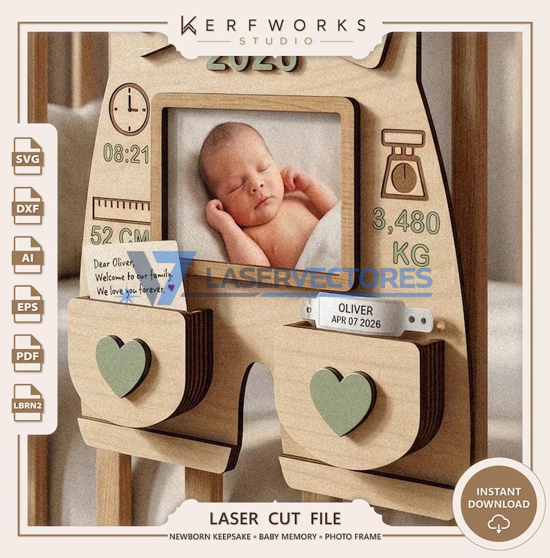 Letrero hitos recuerdo con datos de nacimiento de bebe - Imagen 8