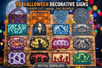 Paquete de paneles decorativos de Halloween