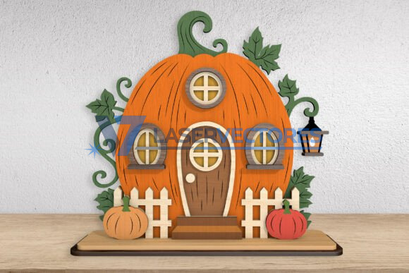 Paquete de decoración de casas de calabaza - Imagen 2