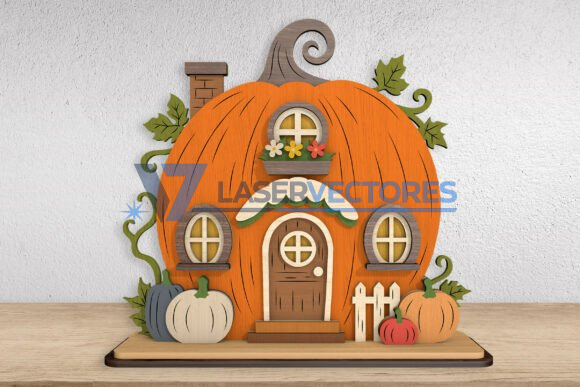 Paquete de decoración de casas de calabaza - Imagen 3