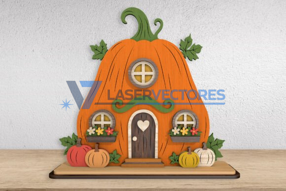 Paquete de decoración de casas de calabaza - Imagen 4