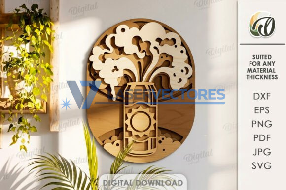 Conjunto de decoraciones de pared con forma de bebidas - Imagen 7