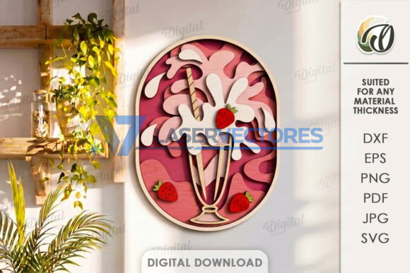 Conjunto de decoraciones de pared con forma de bebidas - Imagen 6