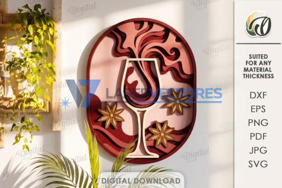 Conjunto de decoraciones de pared con forma de bebidas - Imagen 3