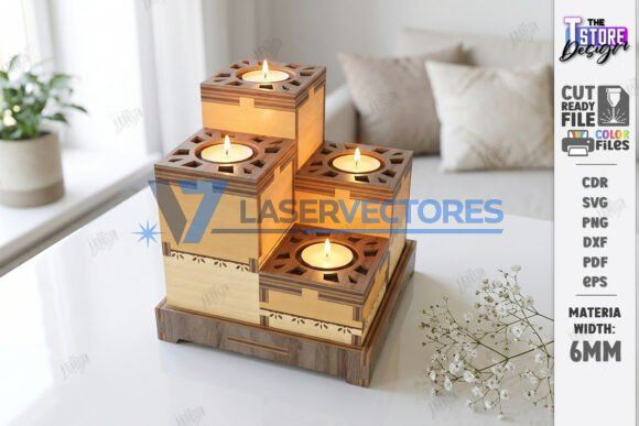 Paquete de portavelas para velas pequeñas - Imagen 5