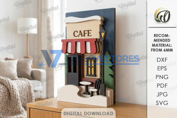 Paquete de decoraciones invernales en capas - Imagen 6