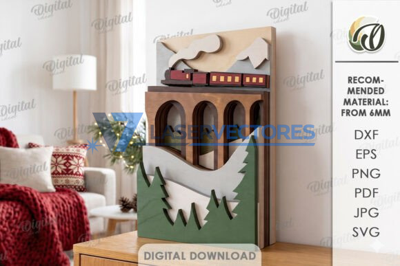 Paquete de decoraciones invernales en capas - Imagen 11