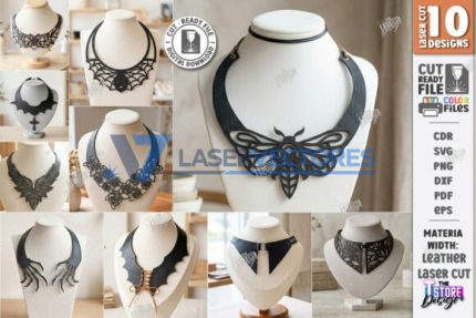 Conjunto de collares de cuero