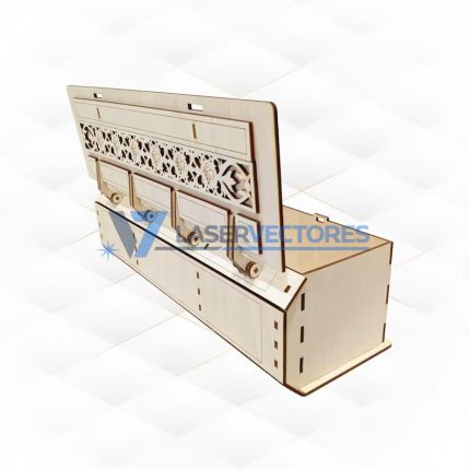 Caja Portabotellas para Vino con Tapa y Cierre de Seguridad