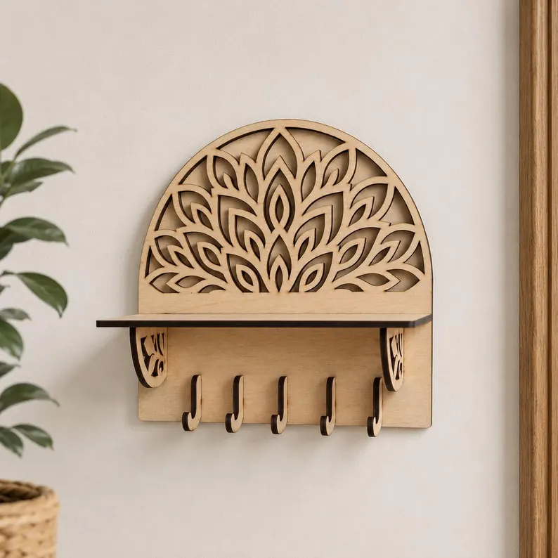 Estante para Llaves Mandala Decorativo - Imagen 3