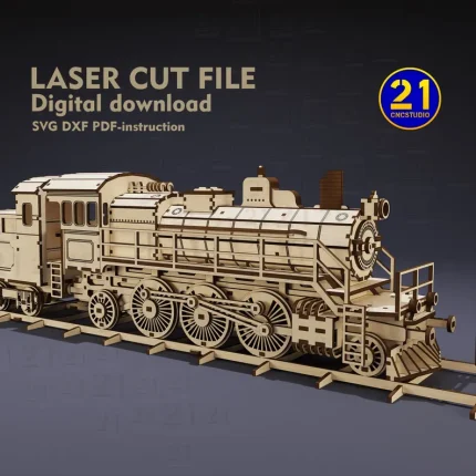 Locomotora de Construcción de Madera de Tren de Vapor
