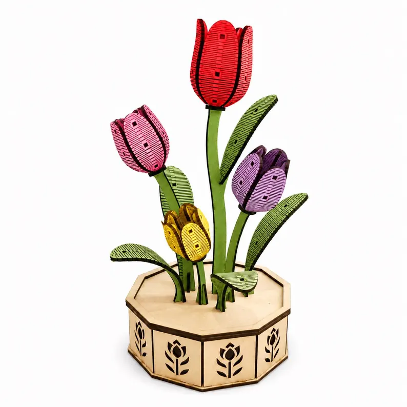 Maceta de tulipanes - Imagen 5