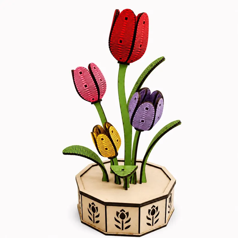 Maceta de tulipanes - Imagen 6
