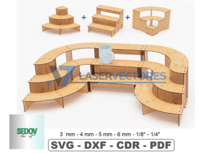 Plantilla para expositor de venta