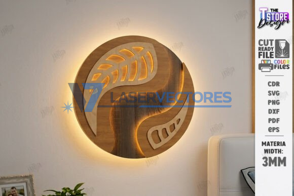 Juego de luces nocturnas decorativas de pared - Imagen 3