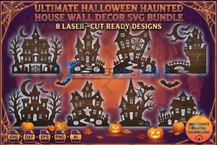 Conjunto de decoración de pared para casa embrujada de Halloween