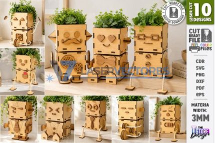 Paquete de muñecos de maceta