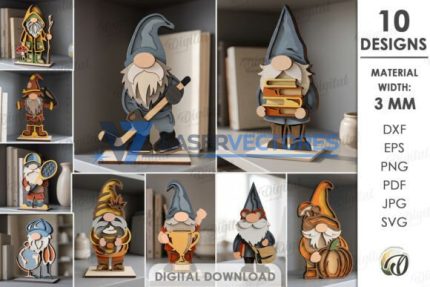 Paquete de soportes para gnomos