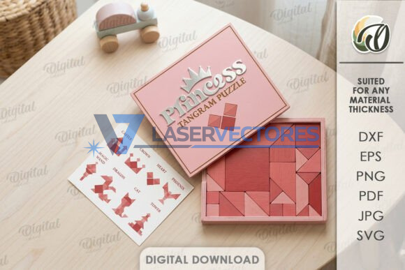 Paquete de cajas de rompecabezas Tangram - Imagen 2
