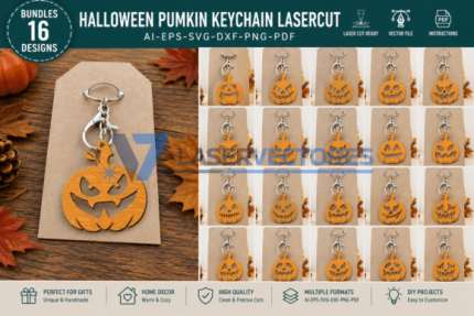 Llavero de calabaza de Halloween