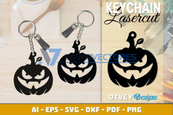 Llavero de calabaza de Halloween - Imagen 13
