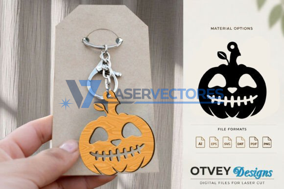 Llavero de calabaza de Halloween - Imagen 12