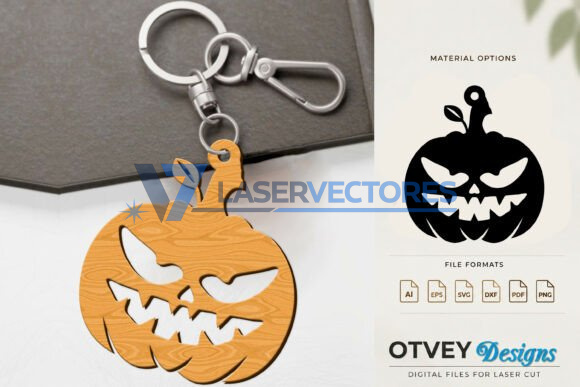 Llavero de calabaza de Halloween - Imagen 11