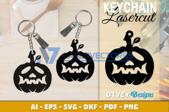 Llavero de calabaza de Halloween - Imagen 10