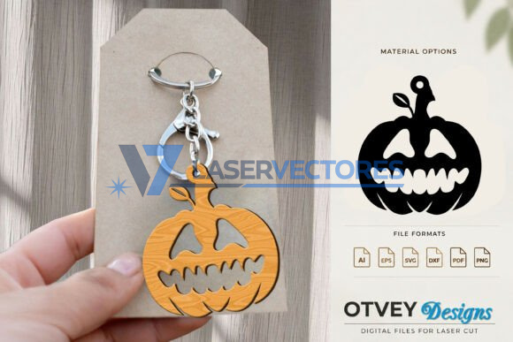 Llavero de calabaza de Halloween - Imagen 9