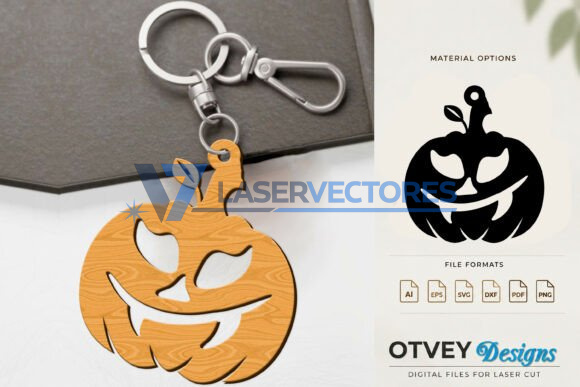 Llavero de calabaza de Halloween - Imagen 8