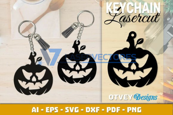 Llavero de calabaza de Halloween - Imagen 7