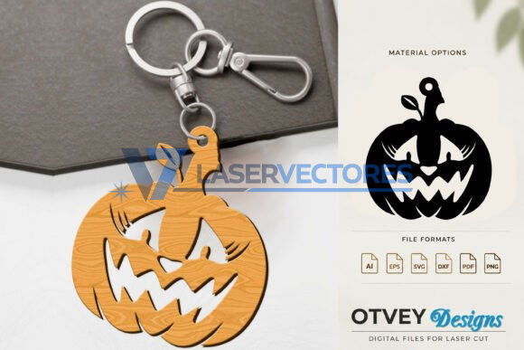 Llavero de calabaza de Halloween - Imagen 5