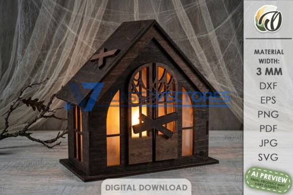 Paquete de casas de linternas de Halloween - Imagen 2