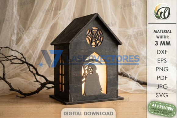 Paquete de casas de linternas de Halloween - Imagen 5