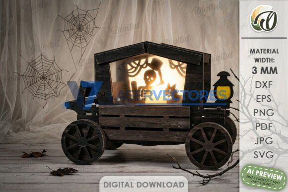 Paquete de casas de linternas de Halloween - Imagen 13