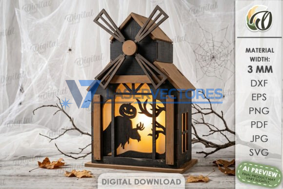 Paquete de casas de linternas de Halloween - Imagen 18