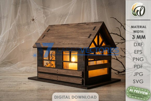 Paquete de casas de linternas de Halloween - Imagen 19
