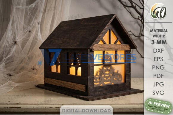 Paquete de casas de linternas de Halloween - Imagen 20