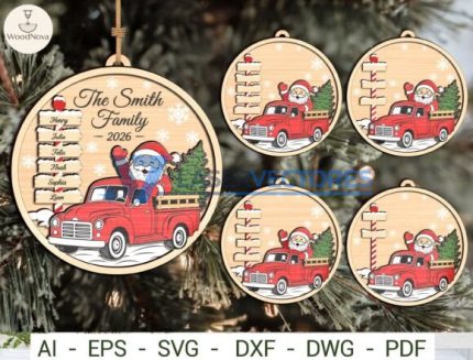 Adorno navideño personalizado para camión