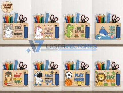 Paquete de portalápices infantiles