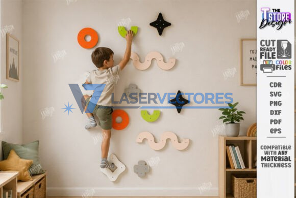 Paquete de paneles para pared de escalada infantil - Imagen 2