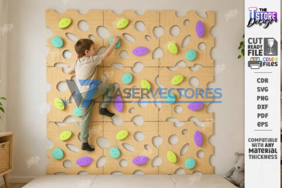 Paquete de paneles para pared de escalada infantil - Imagen 4