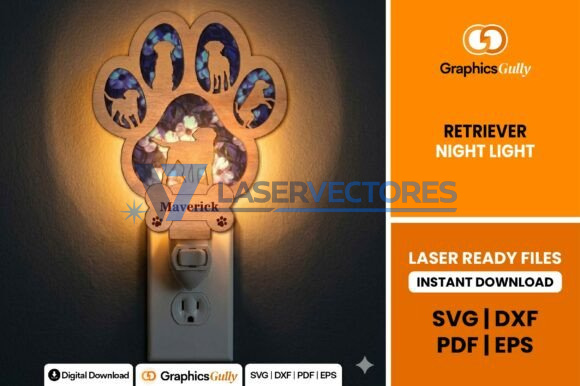 Luz nocturna Golden Retriever