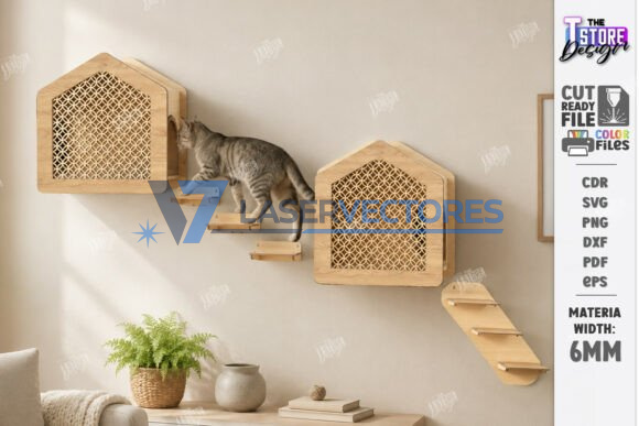 Estantería de pared para gatos - Imagen 3