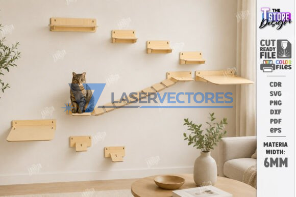 Estantería de pared para gatos - Imagen 5